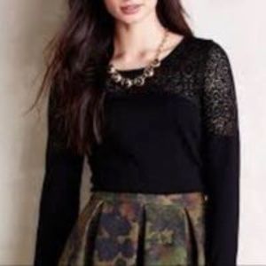 Knitted & Knotted Nettie Lace Pullover S